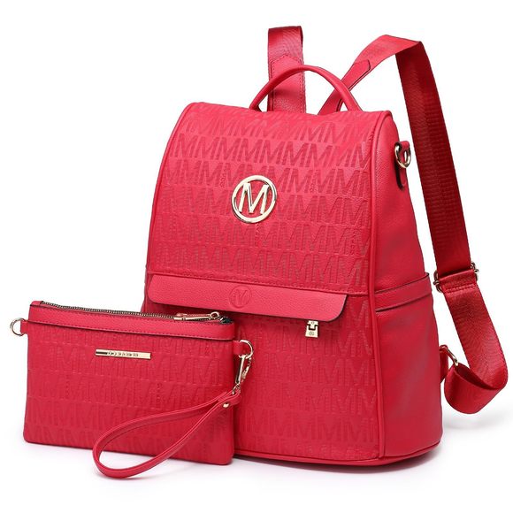 MKP Women Fashion Backpack Purse Multi Pockets Signature Anti-Theft Rucksack😍